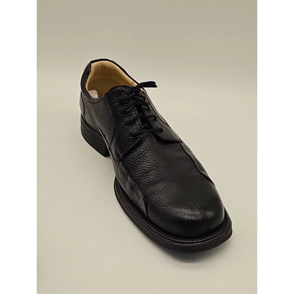 Studio BELVEDERE Shoes Mens 10.5D BAY BRIDGE Dress Oxford BLACK Leather Lace Up